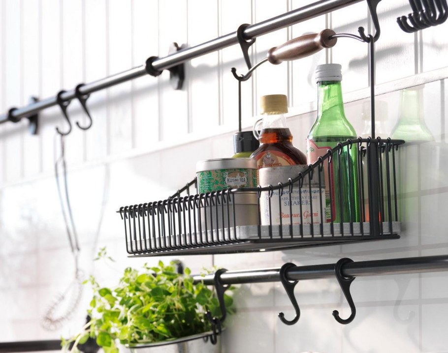 Черный рейлинг ФИНТОРП икеа