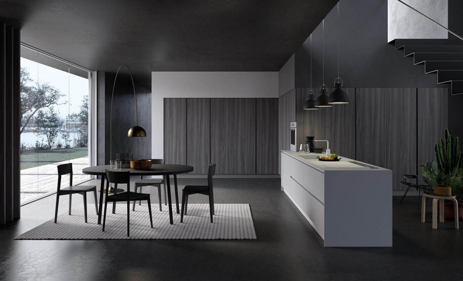 Модные фасады для кухни дзен