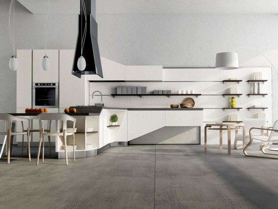 Фасады для кухни дзен