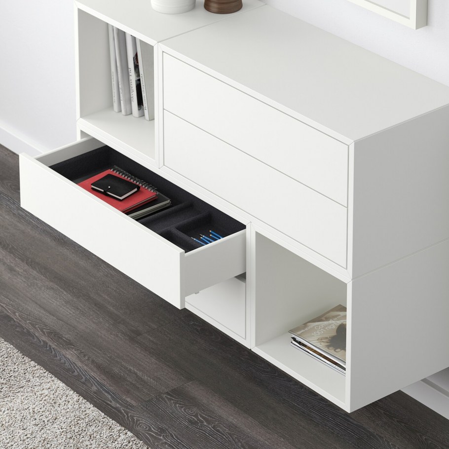 EKET ЭКЕТ шкаф с 2 ящиками, белый70x35x35 см