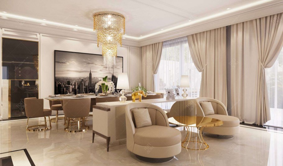 Кухня гостиная Luxury