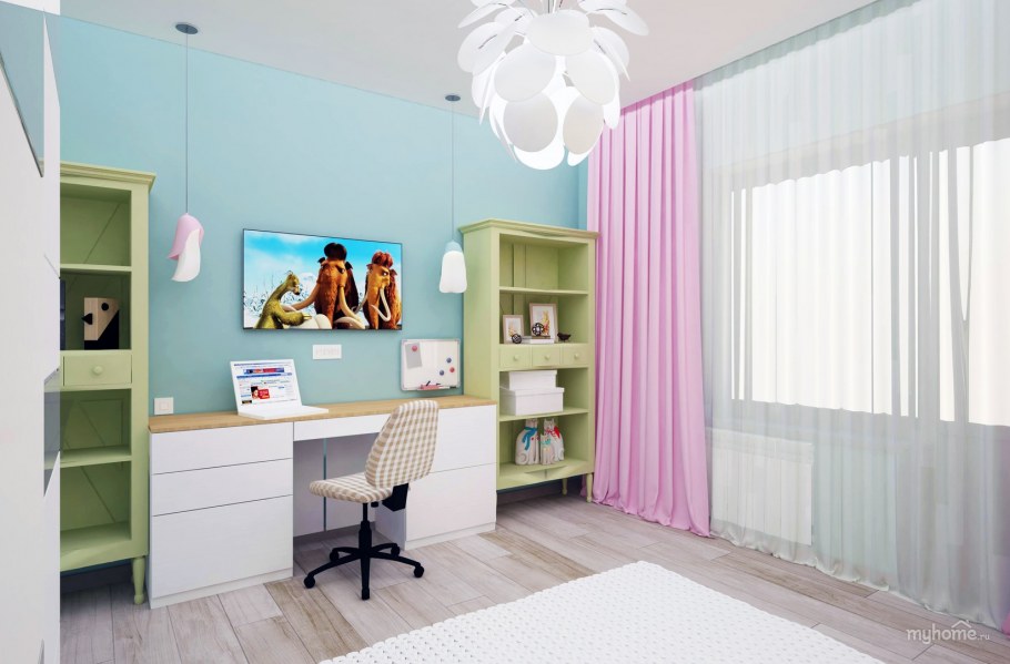 Детская для девочки в скандинавском стиле