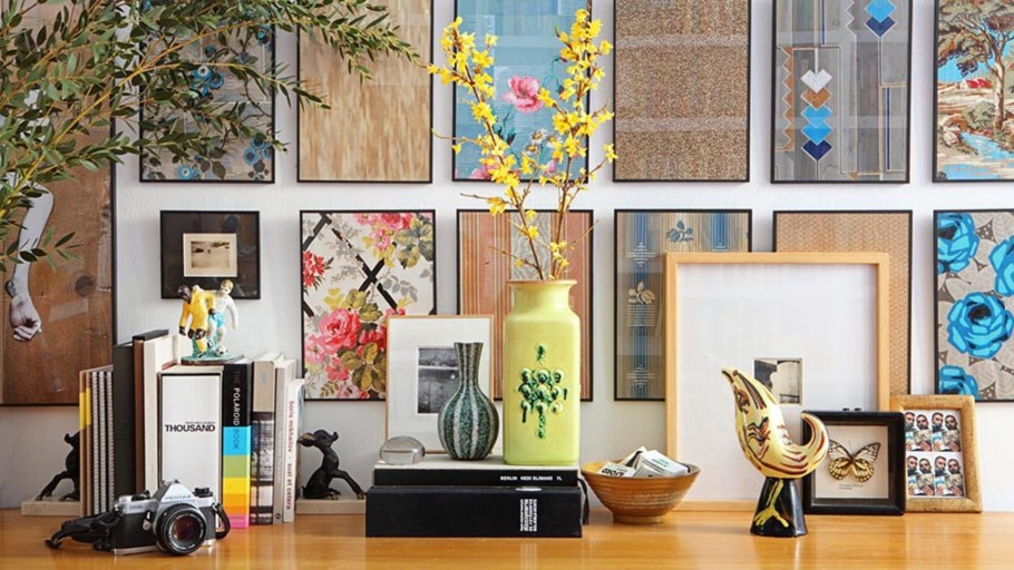 Интерьерный коллаж в нюдовых цветах