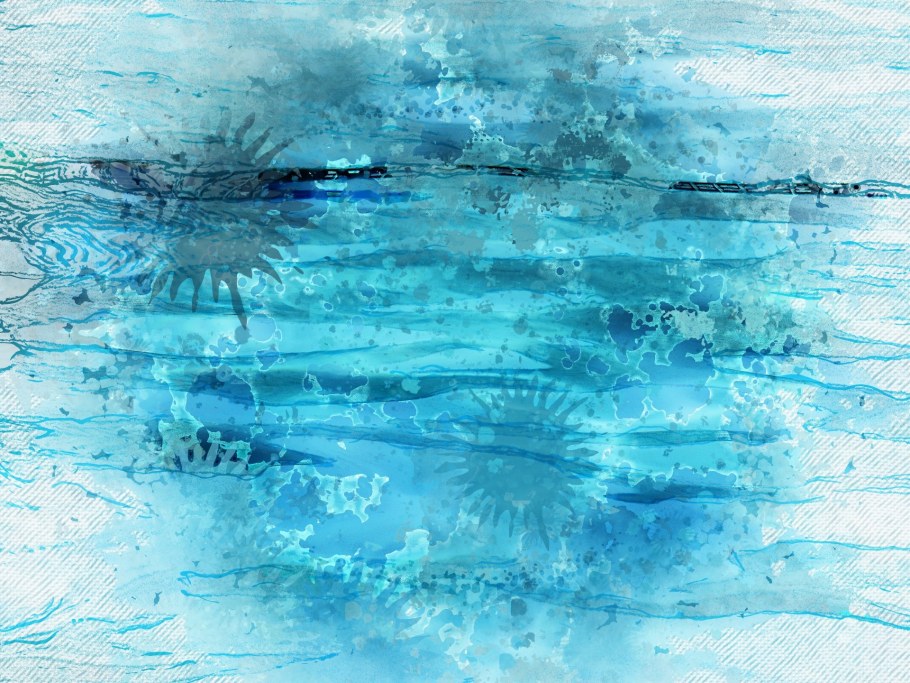 Голубой интерьер