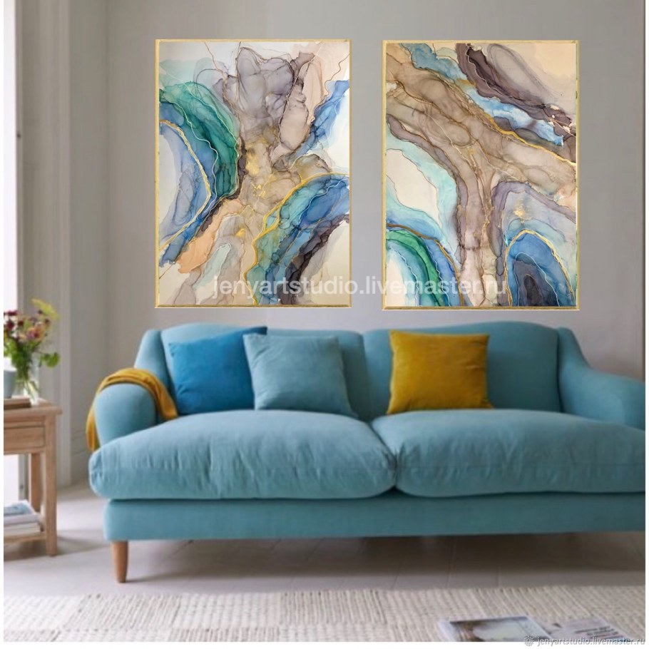 Спальня в голубом цвете