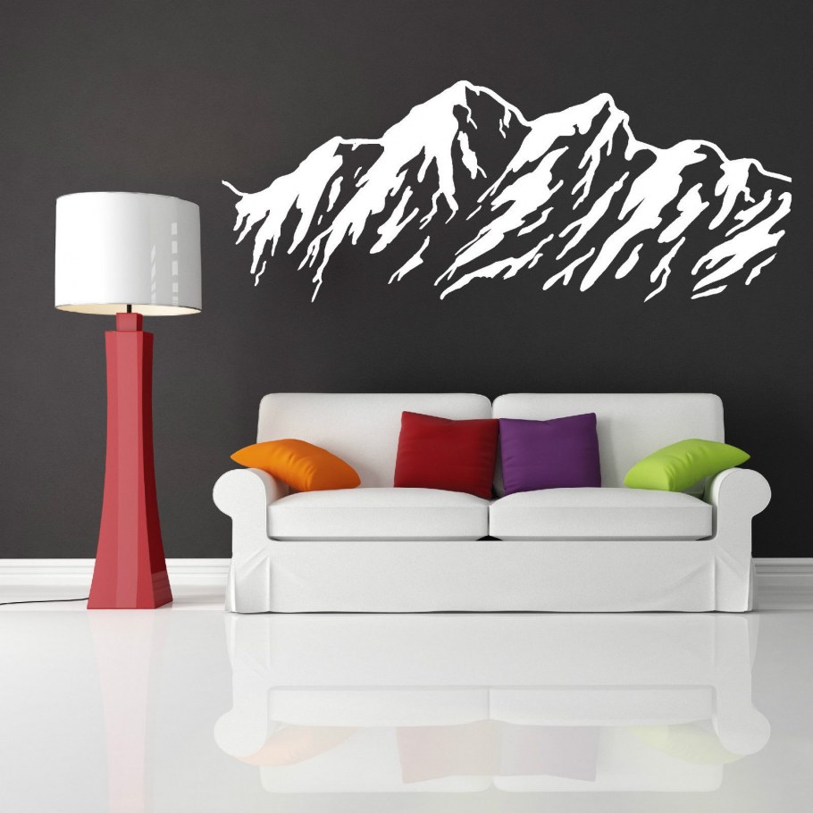 Интерьерные наклейки горы
