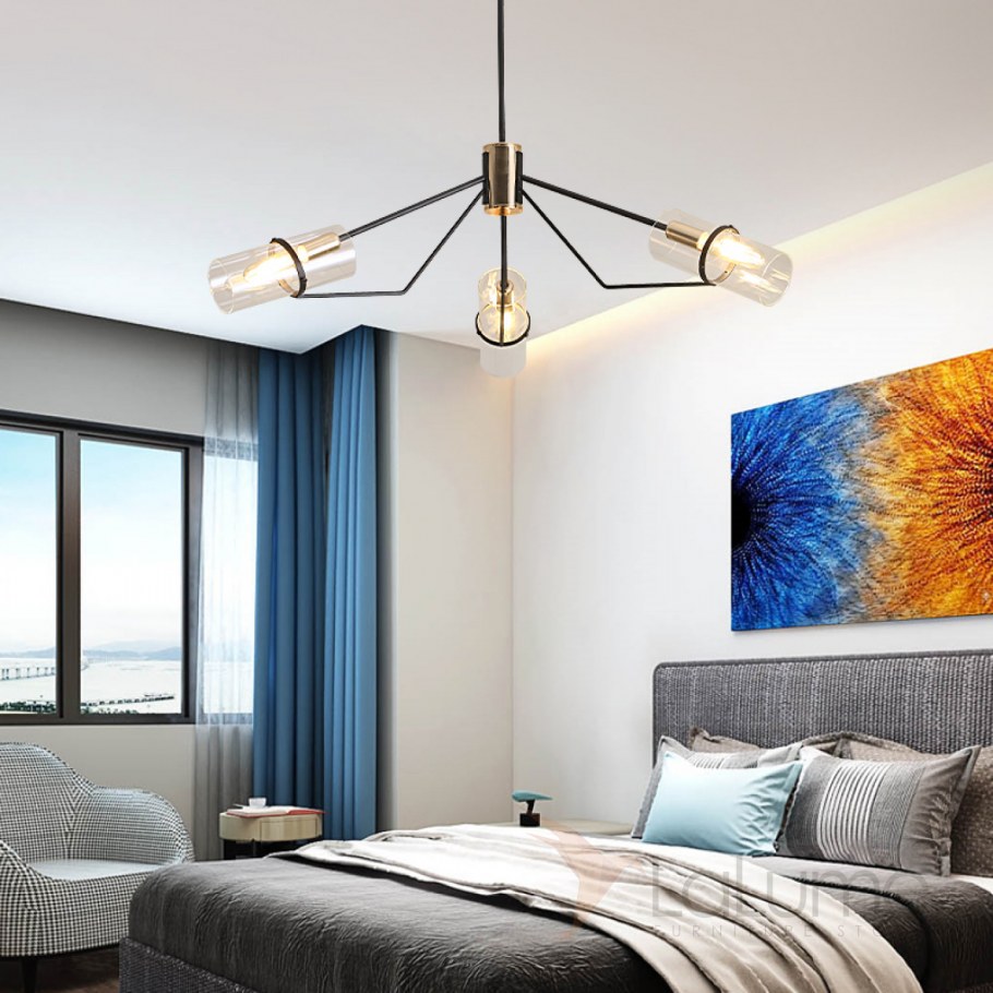 Современные люстры в спальню