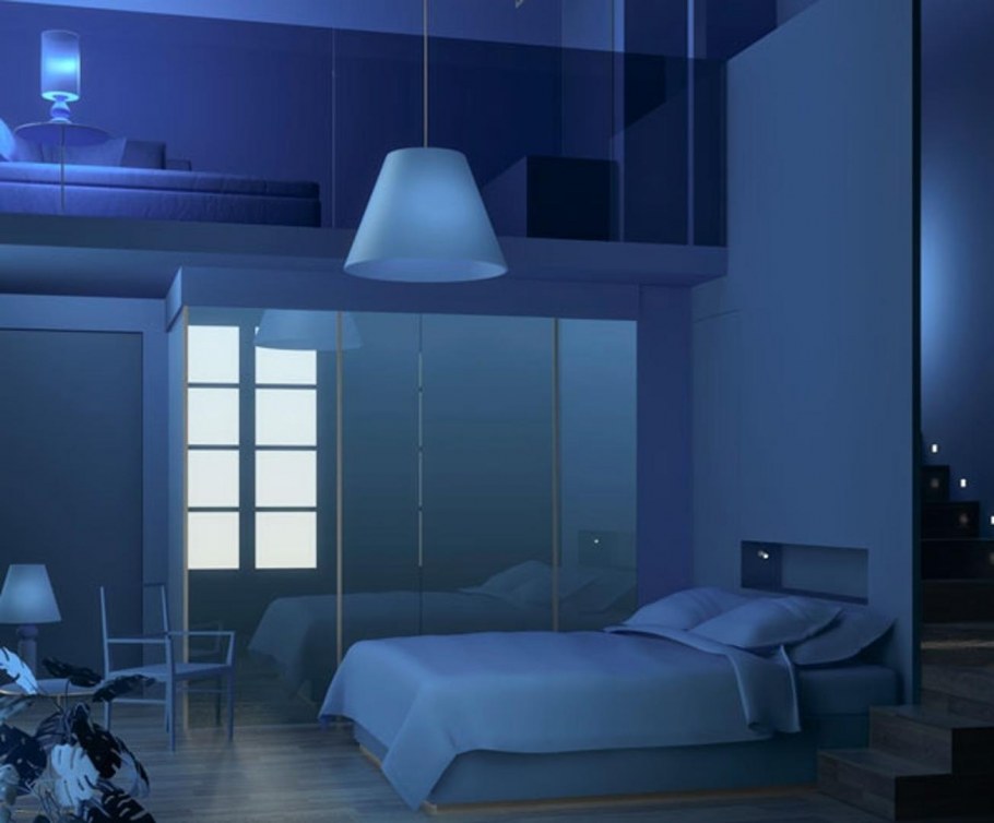 Комнаты в синих цветах фэнтези