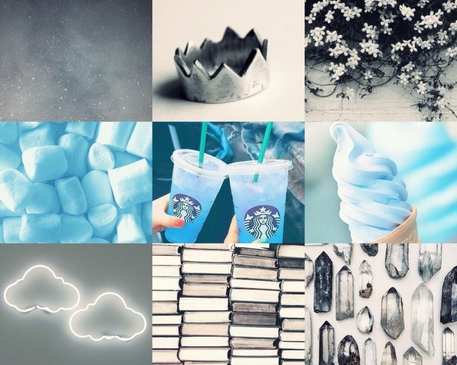 Голубая Эстетика коллаж