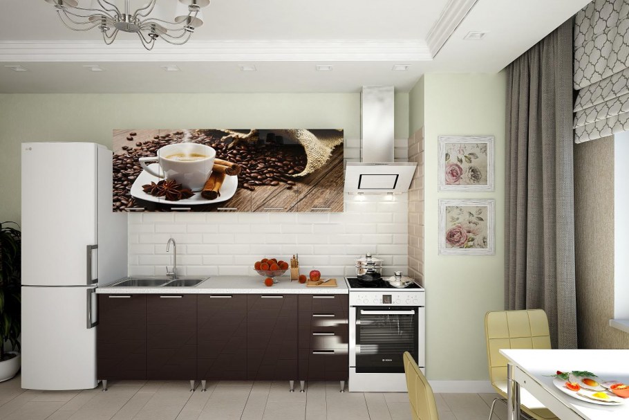 Кухни в бежевых тонах интерьер современный 10кв.м