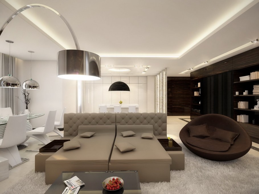 Хай-тек в интерьере квартиры