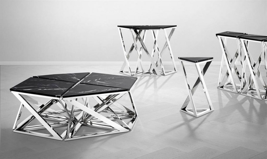 Столик кофейный черный Эйчхольц