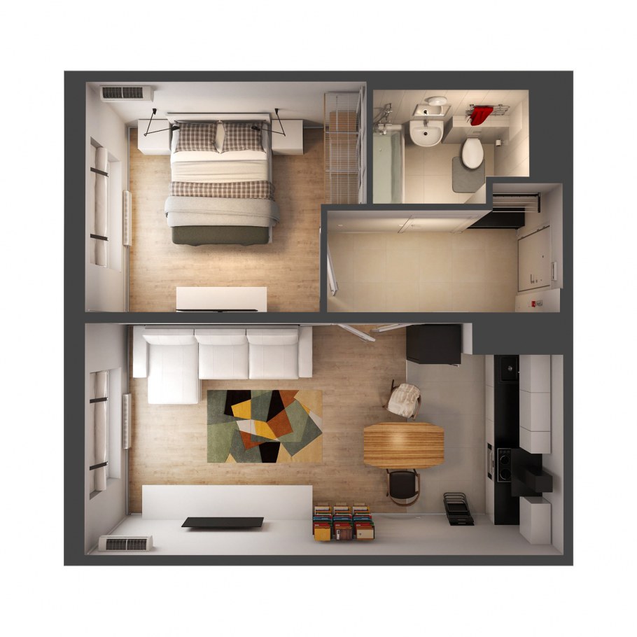 Евродвушка планировка пик