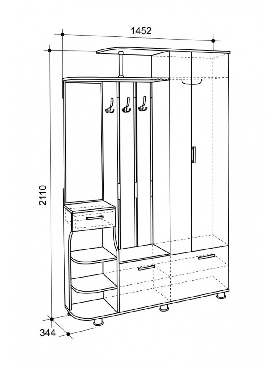 Прихожая Mebelson Барселона-1