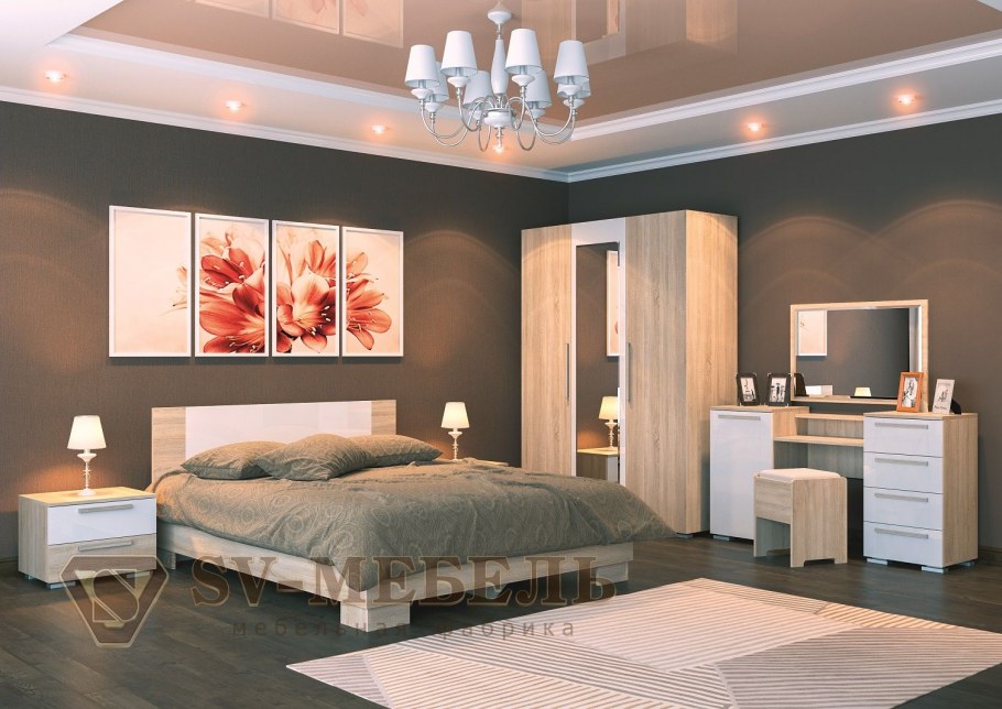 Интерьер спальни для мужа и жены