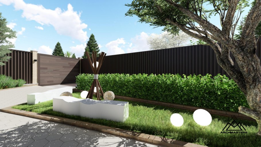 Ландшафт в стиле Хай тек