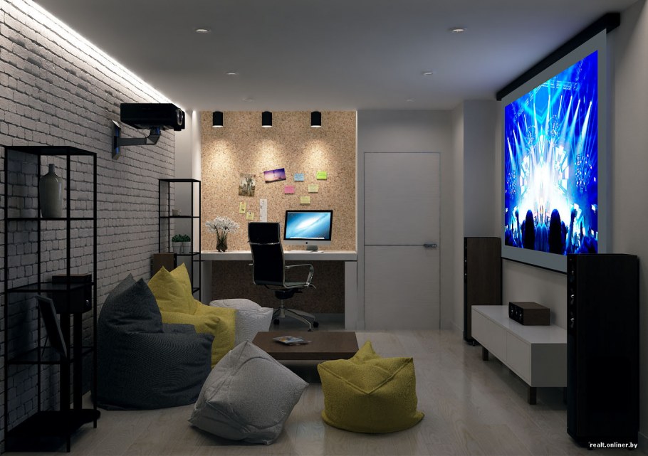 Квартира в стиле Хай тек лофт