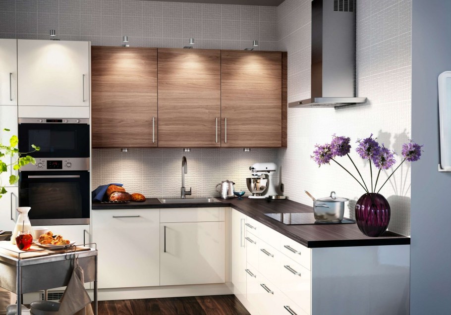 Угловая кухня икеа метод