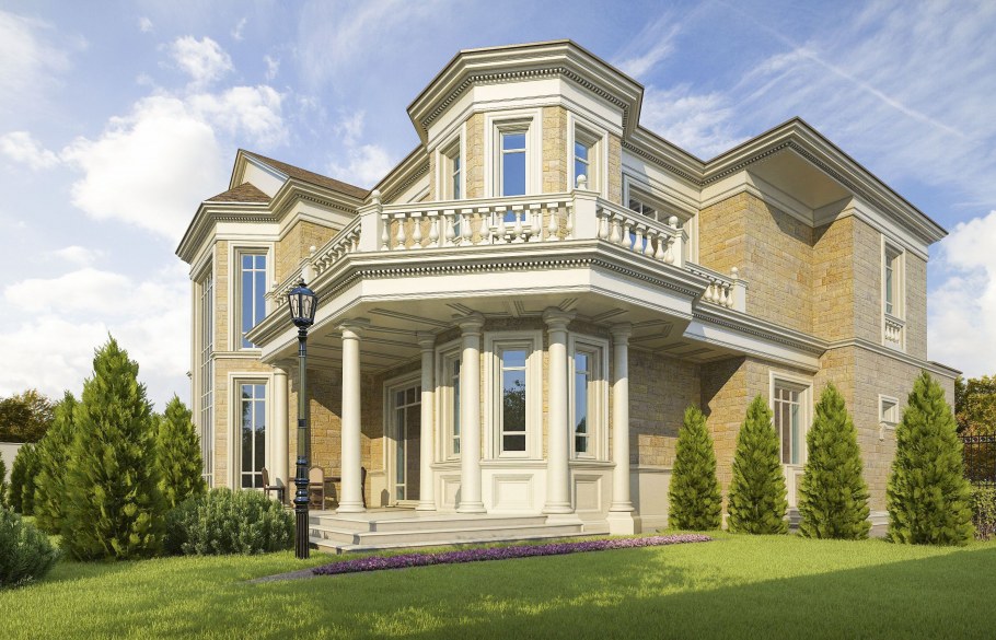 Французский Шато фасад