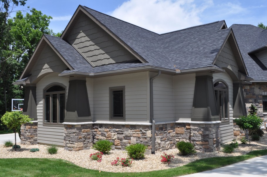 Дом отделки серые цвета