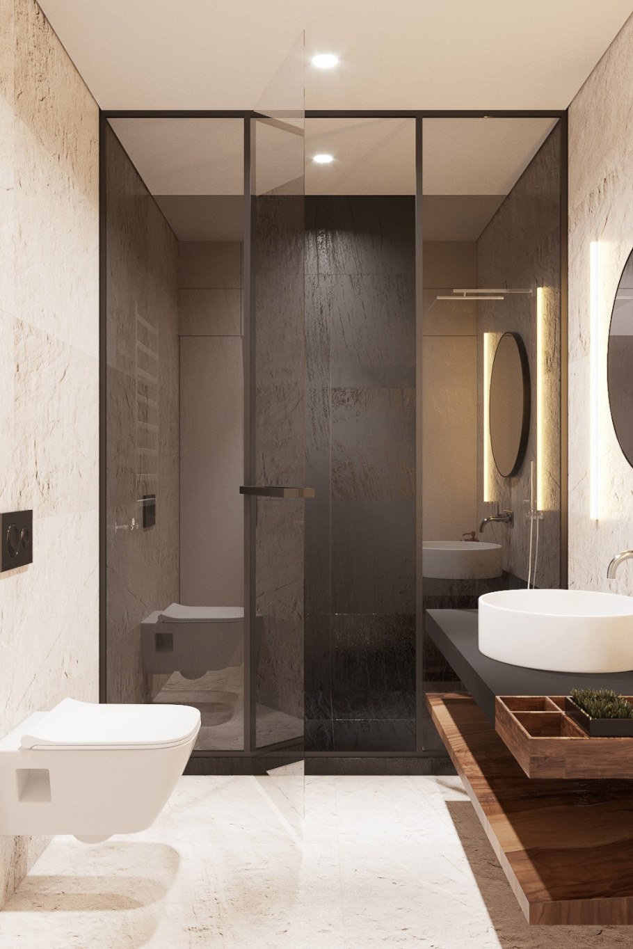 Санузел лофт Минимализм