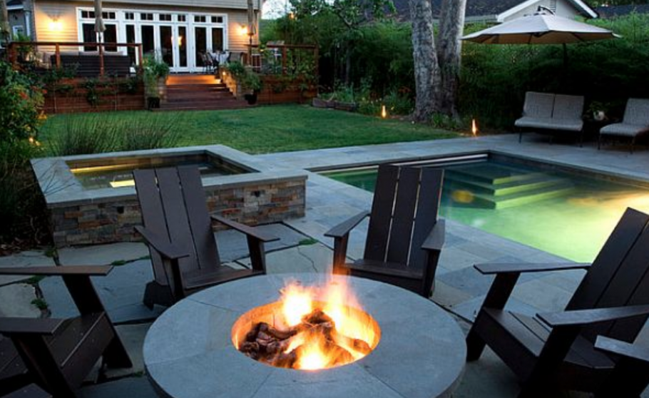 Стиль Адирондак костровая чаша