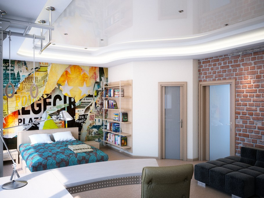 Интерьер подростковой комнаты для мальчика