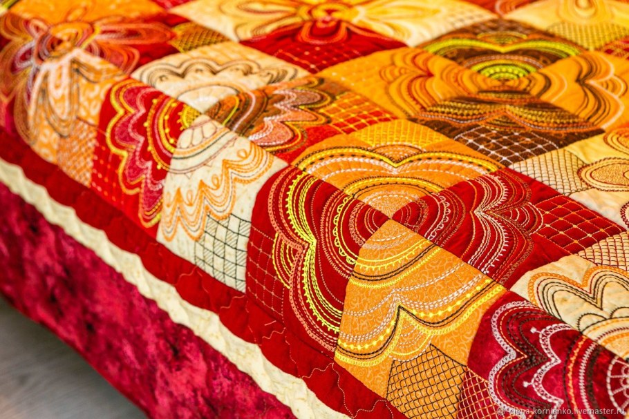 Лоскутное шитье покрывало