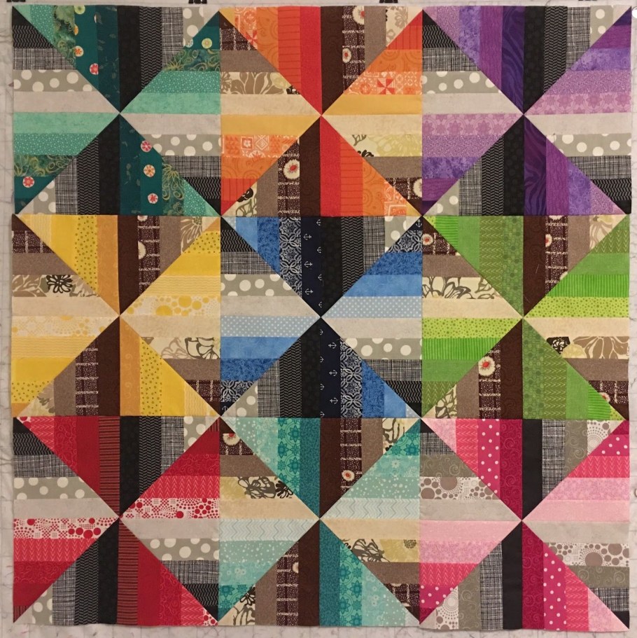 Пэчворк блок Алмаз