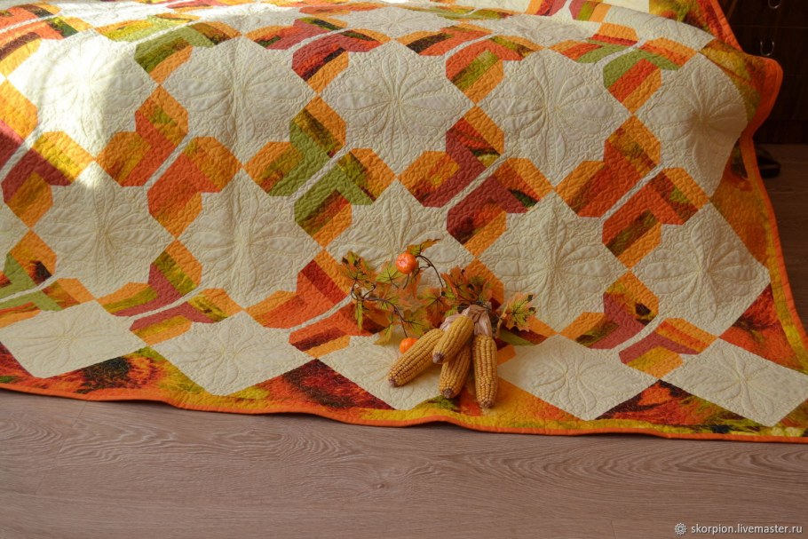 Лоскутное одеяло в интерьере