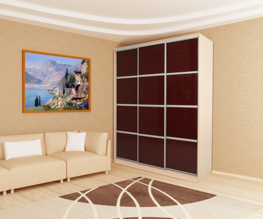 Шкаф Леон 2 распашной глянец