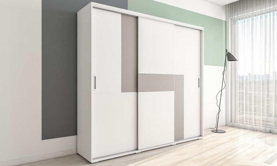 Вогнутые шкафы купе угловые