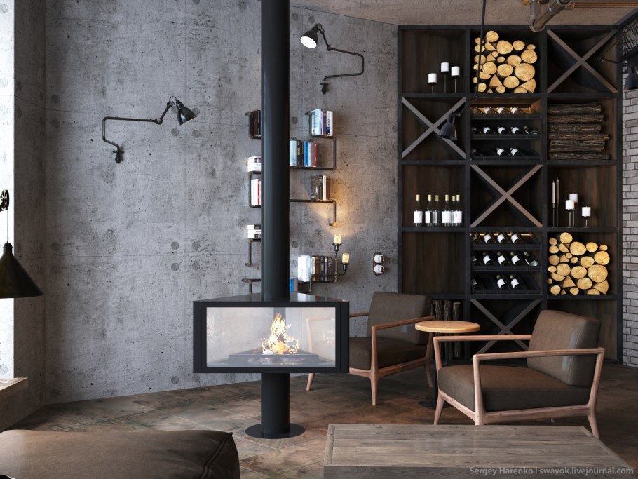 Украшения на стену в стиле лофт