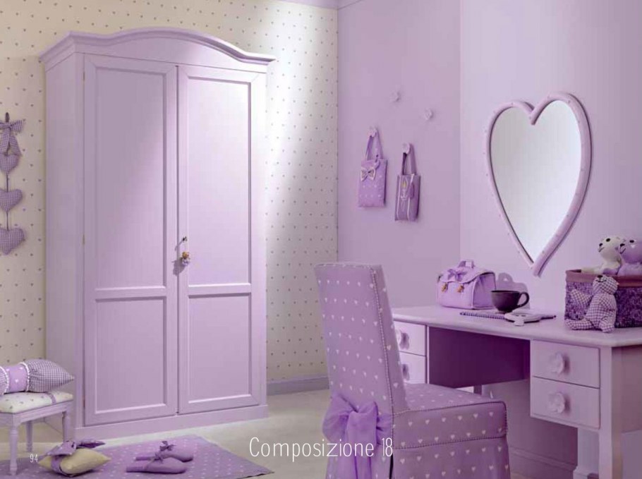 Детский шкаф фиолетовый