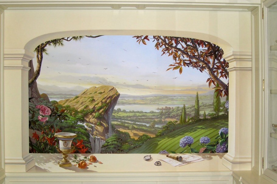 Декоративная фреска на стену