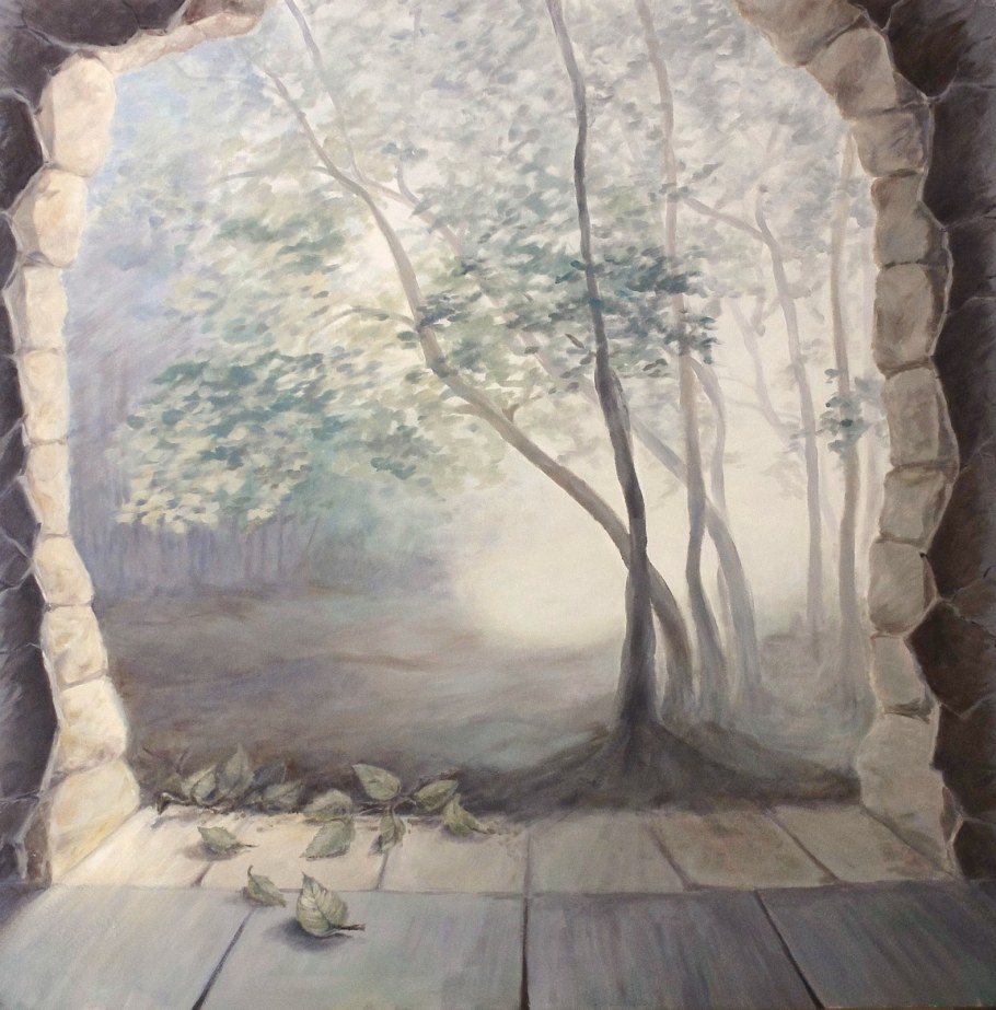 Роспись стен пейзаж