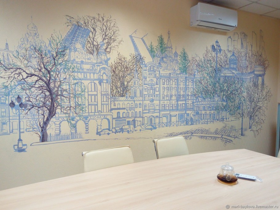 Настенная роспись в интерьере