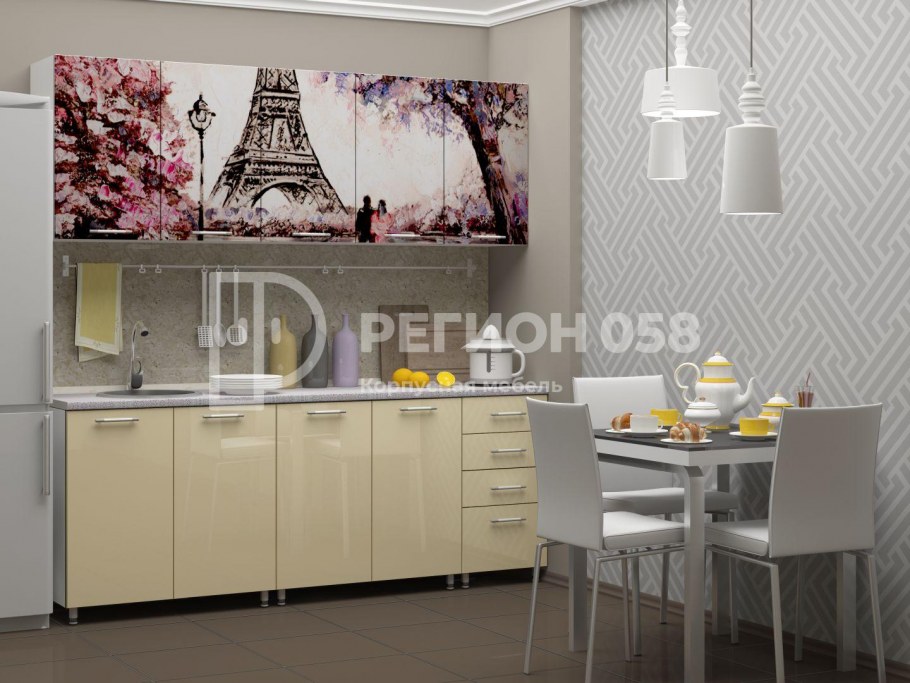 Кухня с фотопечатью 2,0м Париж