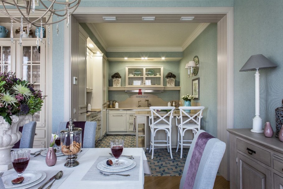 Кухня в стиле Кантри Эклектика Прованс