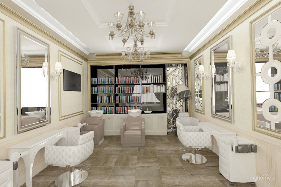 Интерьер салона красоты в классическом стиле