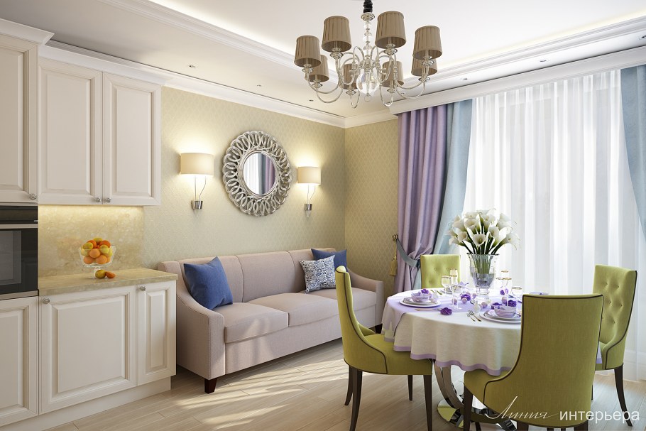 Плитка на кухне Неоклассика