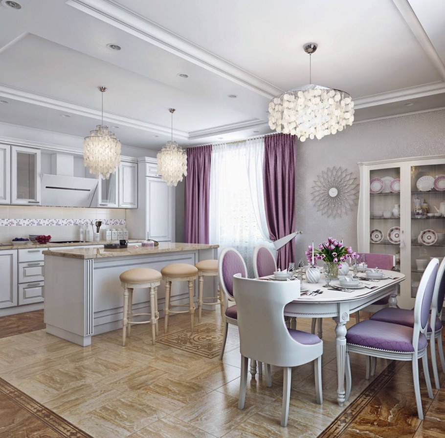 Интерьер кухни столовой