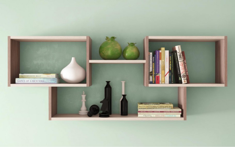 Sunny Room with Shelves