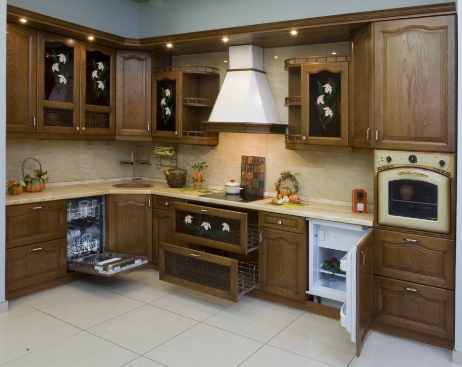 Кухня Одри ТРИЯ бежевый шелк