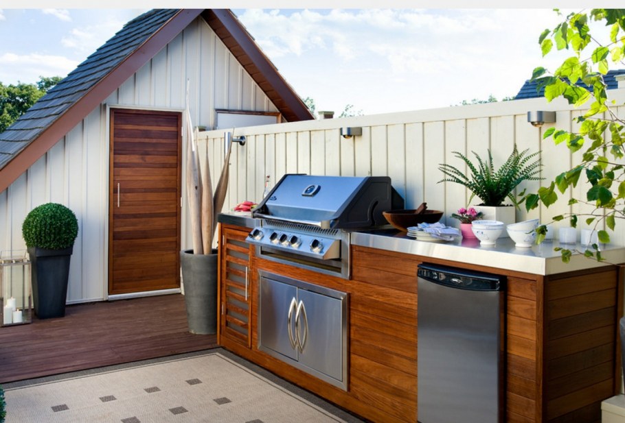 Мини кухня на веранде