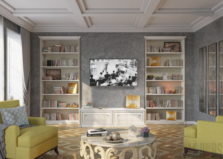 Мебель для гостиной в стиле современная классика