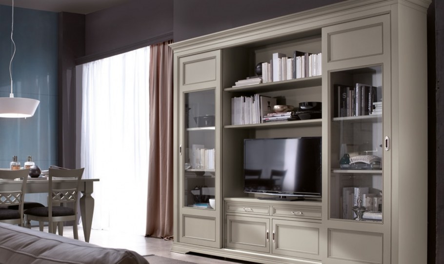 Шкаф в гостиной Неоклассика