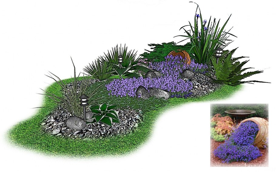 Квадратная клумба