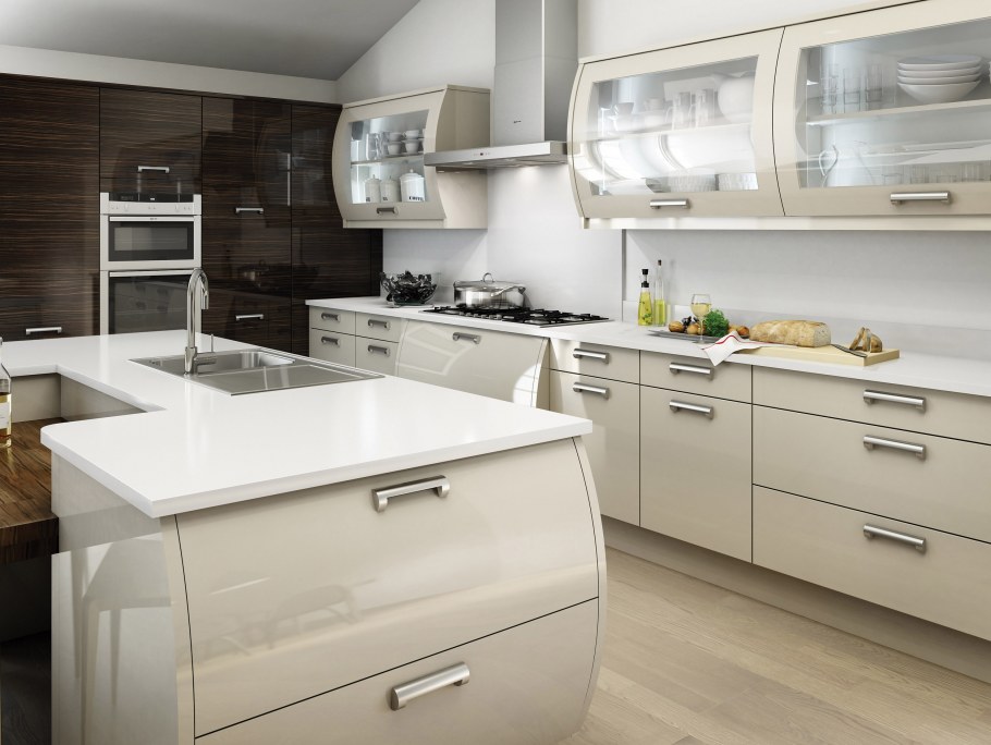 Кухня Амика трюфель серый камень