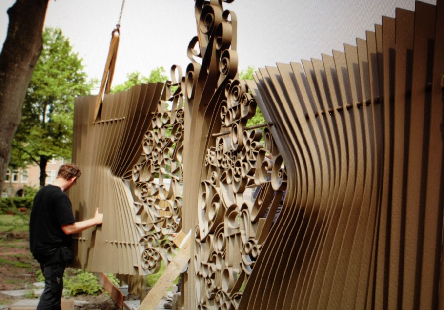 3д забор из дерева